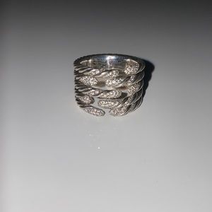 David Yurman Five Row Willow Diamond Ring